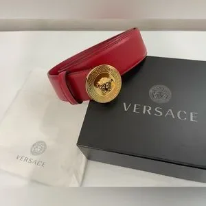 Versace | Accessories | Versace Belt Calf Leather Cherryred  display picture 2